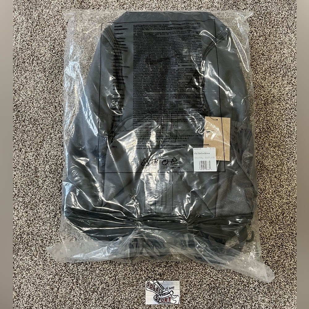 Authentic New Nike Varsity Elite Hoops Backpack Black Grey Basketball Bag - Picture 5 of 5